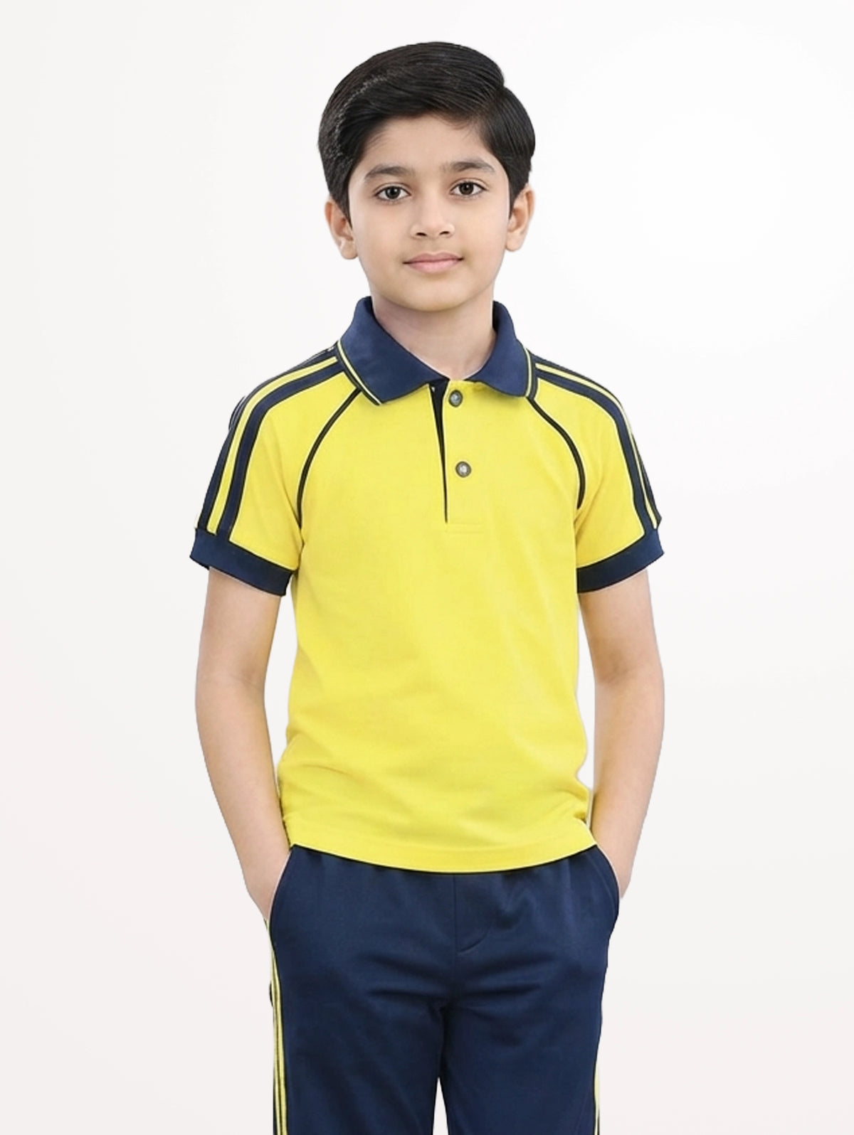Sport Shoulder Stripe Polo