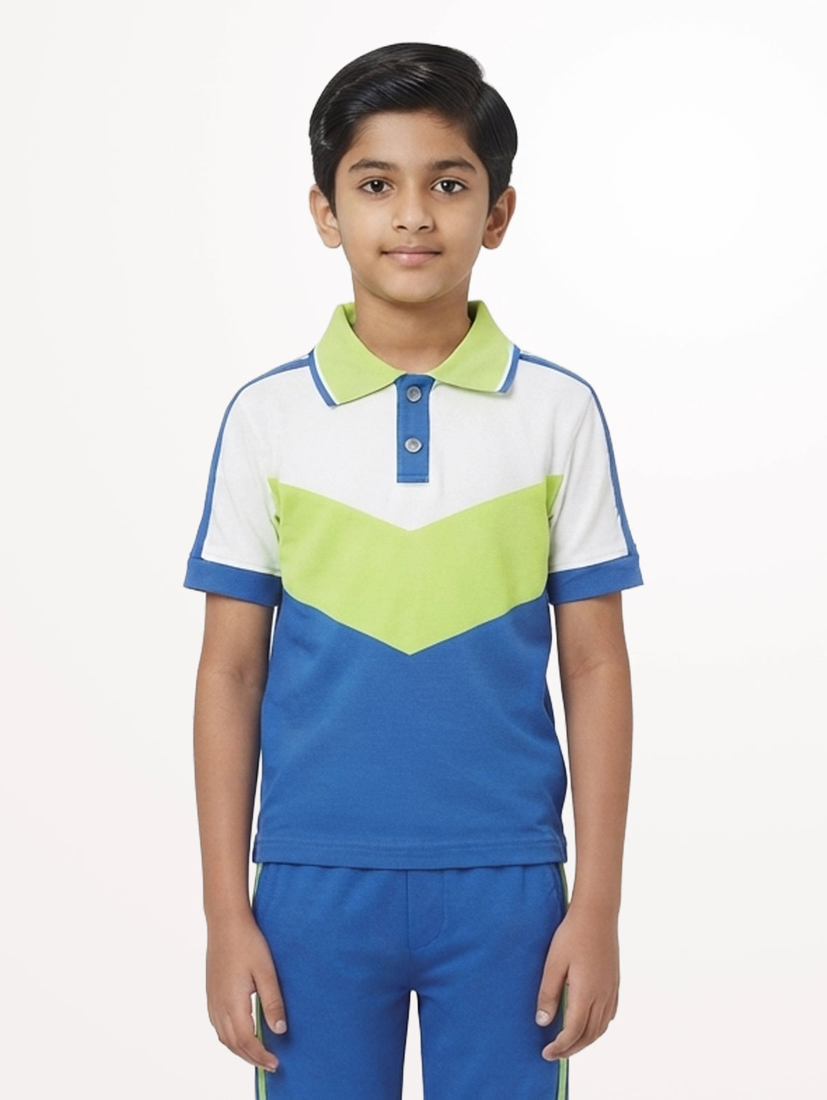 Chevron Color Block Polo